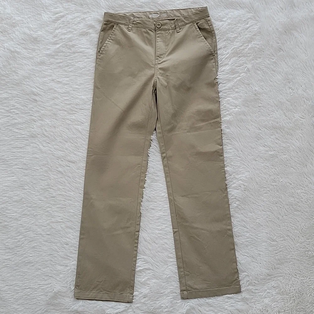 Old Navy Pants Bundle 3 Pairs Beige Chinos, Blue Jean, Black Jean Boys Size 14
